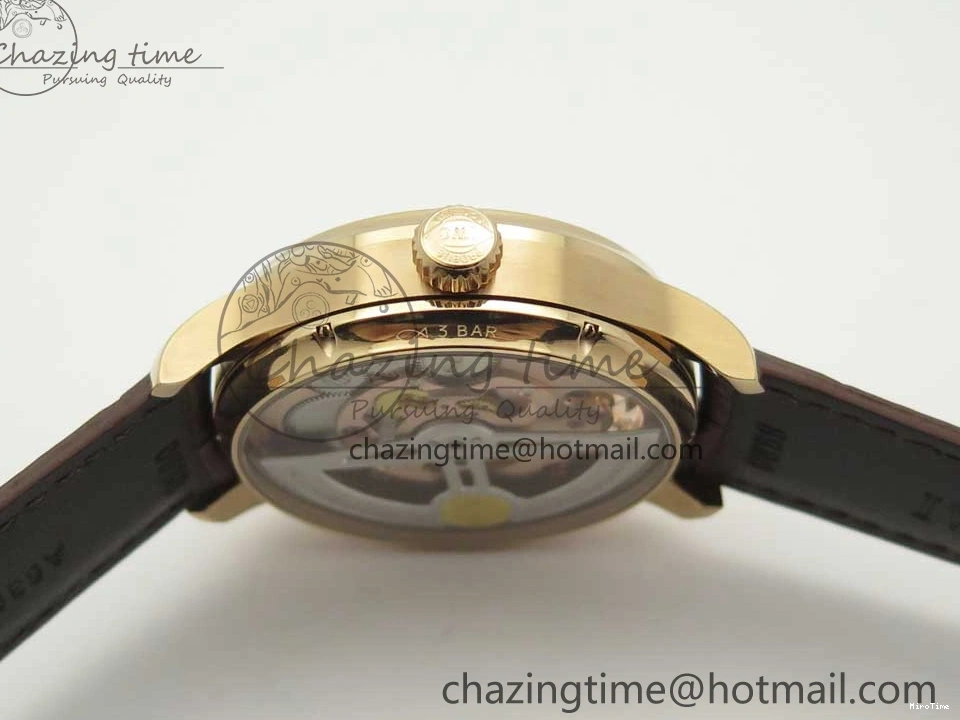 MIROTIME 0514 Portuguese Tourbillon IW5046 RG ZF Best Edition White Dial on Brown Leather Strap UrbanStyle 7144